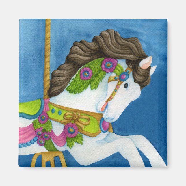 Gayle Carousel Horse Magnet (Devant)
