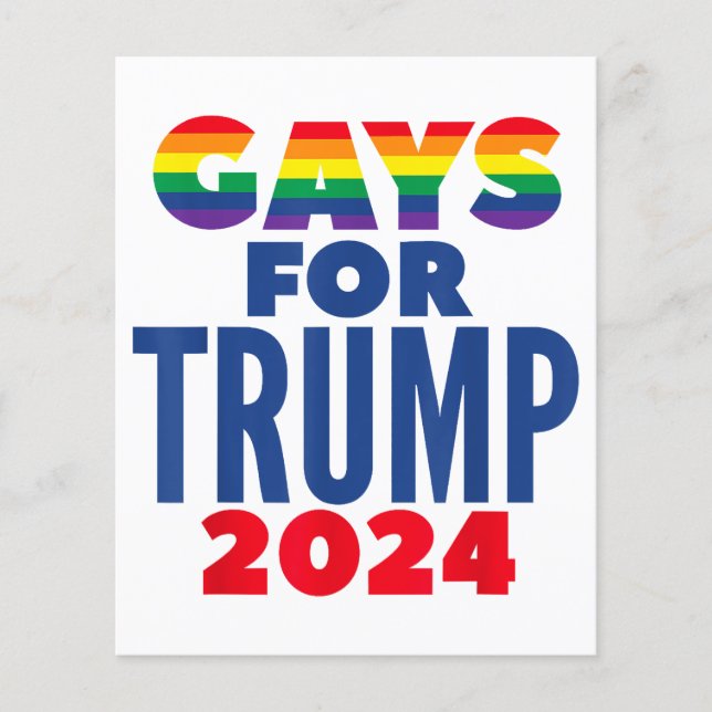 Gays Pour L'Élection De Trump En 2024 (Devant)