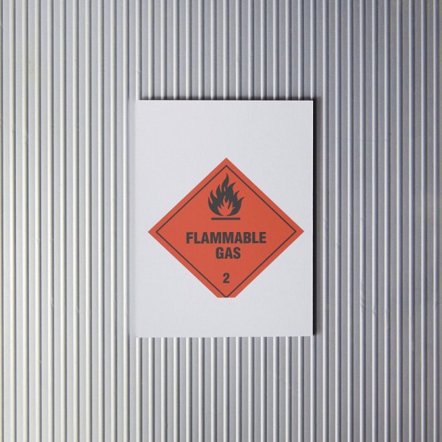 Gaz inflammable 2 Étiquette (Créateur téléchargé)