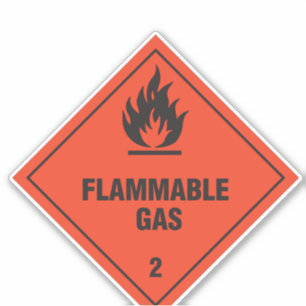 Gaz inflammable 2 Étiquette