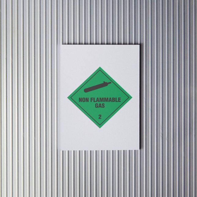 Gaz non inflammable 2 Étiquette (Créateur téléchargé)