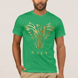 Gaza Phoenix logo oiseau or tshirt