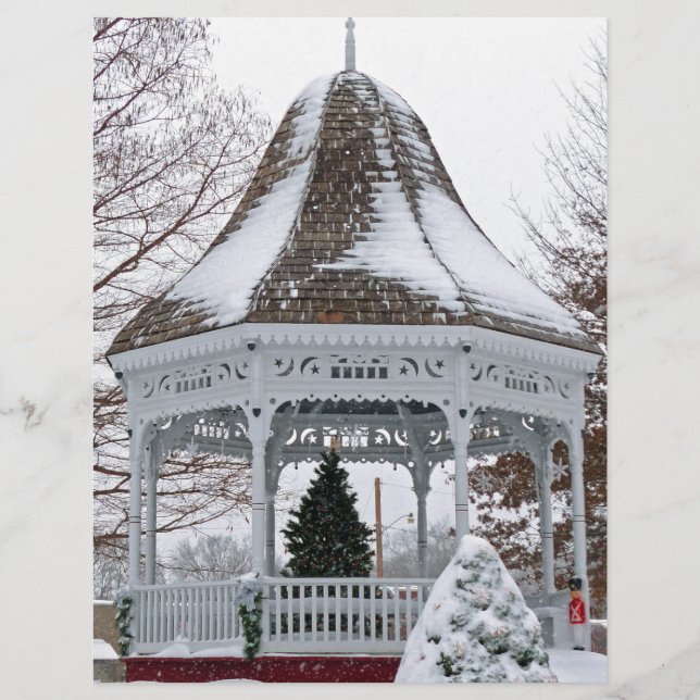 Gazebo dans la neige (Devant)