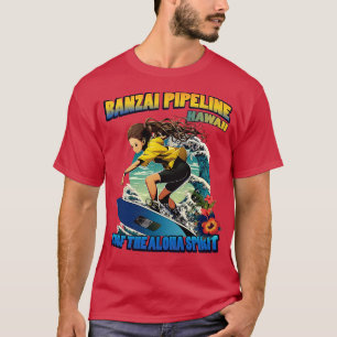 Gazoduc Hawaii banzai surfant 80804 TShirt