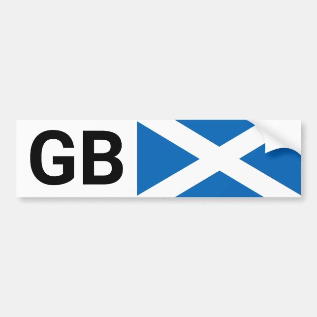 GB Car Sticker UK & Scotts Voyage à l'étranger /Sc (Devant)