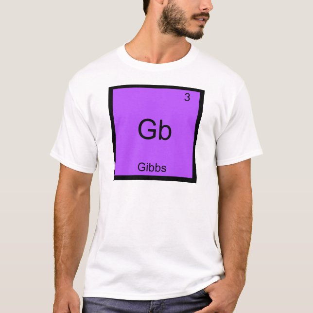 Gb - Gibbs T-Shirt drôle de symbole d'élément de c (Devant)