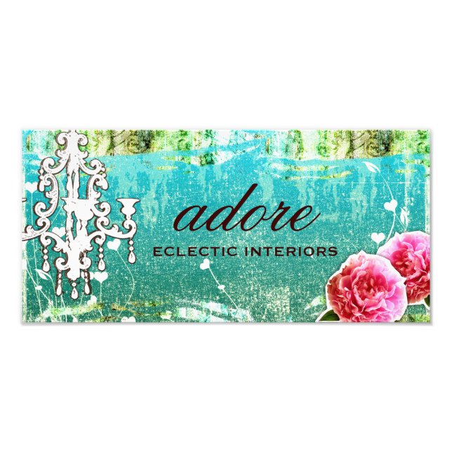 GC | Ajouter | Papier photo Turquoise Vintage (Devant)