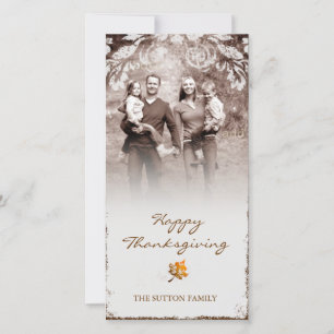 GC Carte photo de Thanksgiving âgé