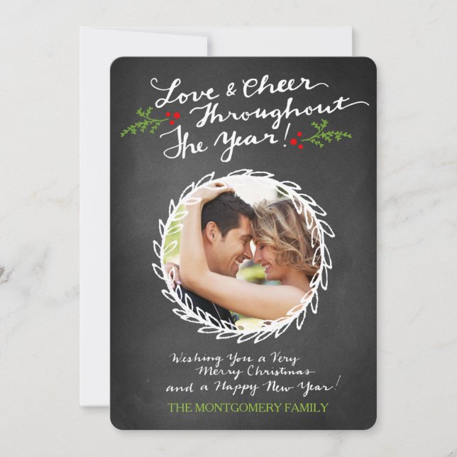 GC Love & Chever tout au long de Chalkboard Carte  (Devant)