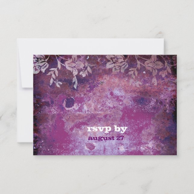 GC | Magnifiquement rustique prune RSVP convient 5 (Devant)