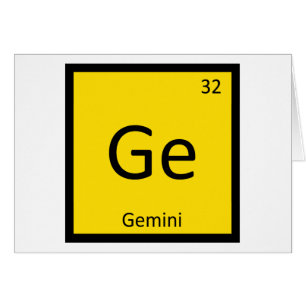 Ge - Signe du zodiaque Gémeaux Chimie Tableau péri
