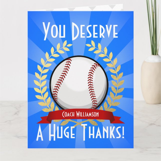 Géant Baseball Coach Merci (Devant)