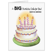 Géant Gâteau d'anniversaire Carte d'anniversaire
