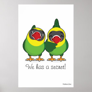 Géant 'Nous avons un secret ! ' Poster Lovebirds