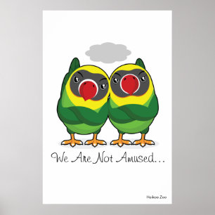 Géant "nous ne sommes pas" affiche amusée de