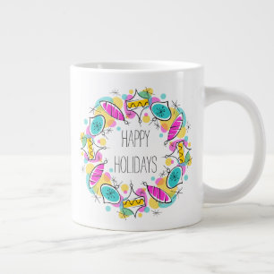 Géante Arbre rétro Baubles Circle Vacances saut de tasse