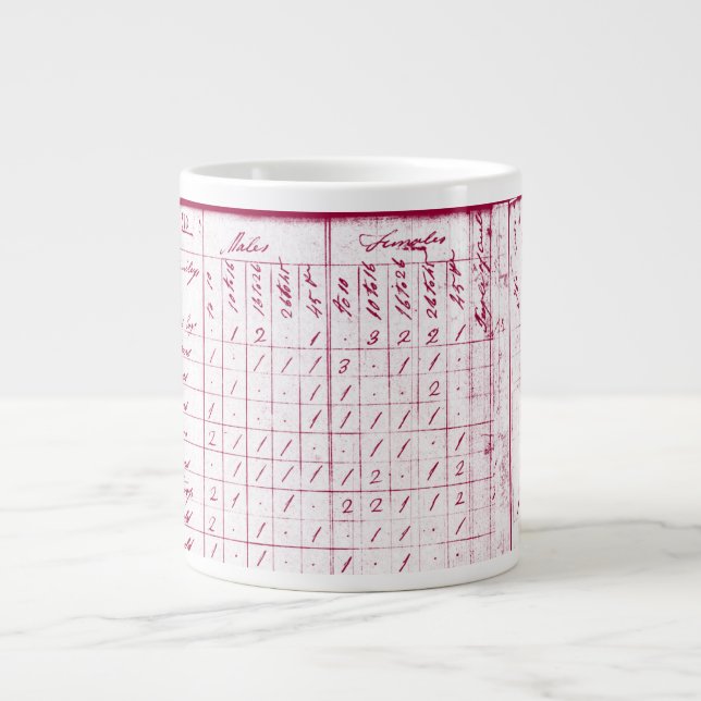 Géante Chéri. John Adams, 2ème président, 20oz. Tasse (Devant)