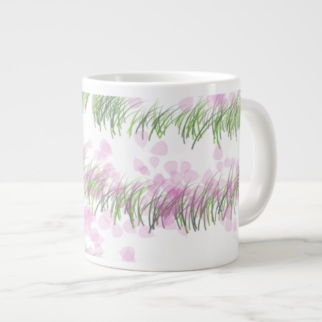 Géante Conception verte spéciale de tasse de Zazzle (Devant droit)