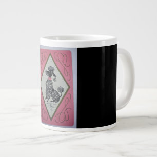 Géante Grand (jumbo) Tasse de café avec caniche, photo d