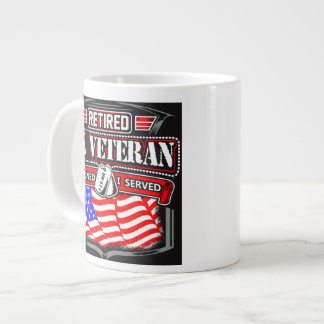 Géante Je m'ai signé ai servi la tasse de café