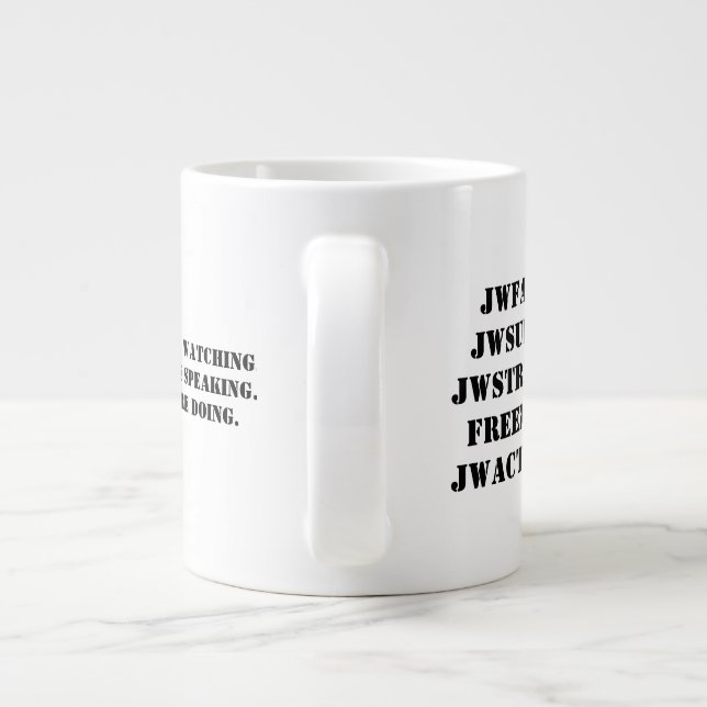 Géante La tasse d'activistes d'AAWA (Dos)