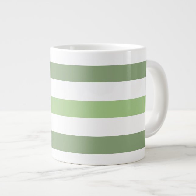 Géante Le vert barre la tasse enorme horizontale (Devant droit)