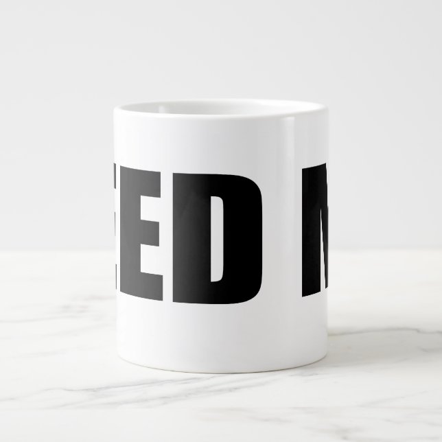 Géante Oxygentees m'alimentent la tasse enorme (Devant)