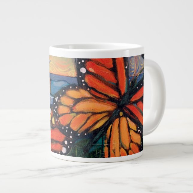 Géante Papillons de monarque à la tasse naturelle (Devant droit)