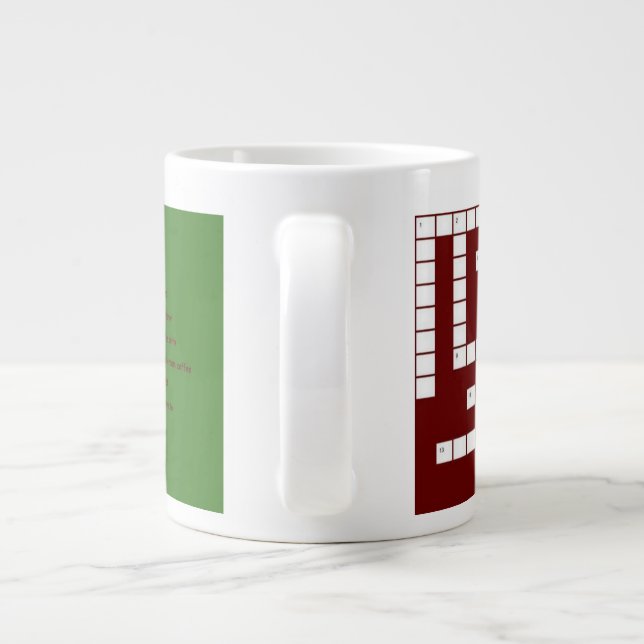 Géante Tasse de café de mots croisé (Dos)