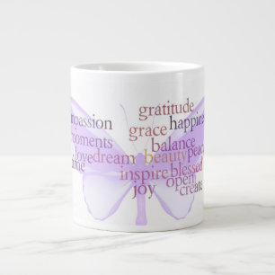 Géante Tasse de papillon de Graitude