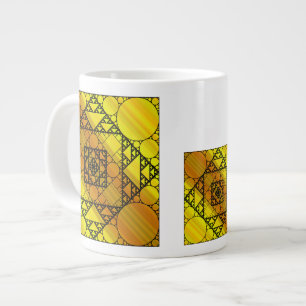 Géante Tasse de spécialité de géométrie fractale