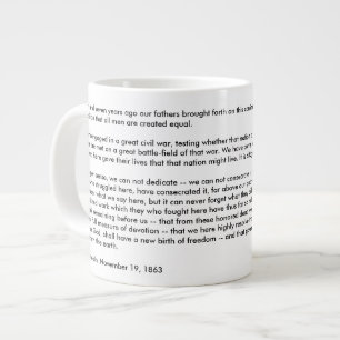 Géante Tasse d'éléphant d'adresse de Gettysburg