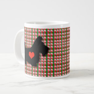 Géante Tasse d'éléphant d'amour de coeur de Scottie