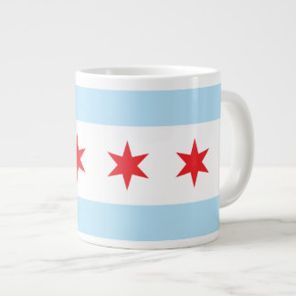 Géante Tasse d'éléphant de drapeau de Chicago