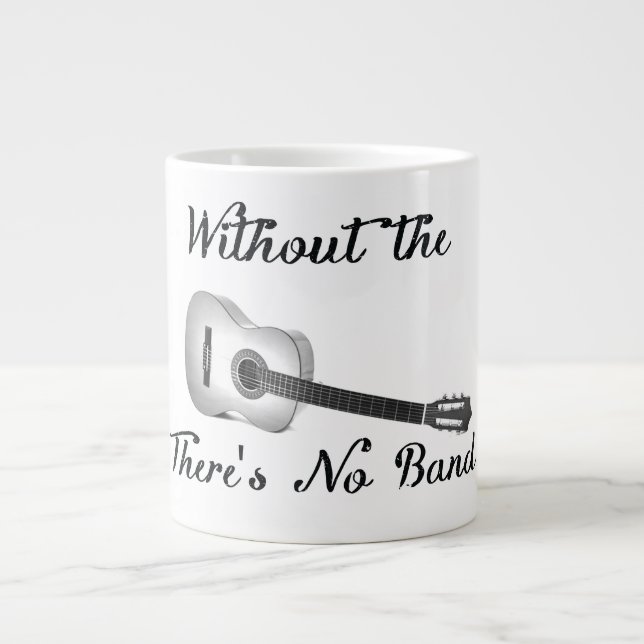 Géante Tasse d'éléphant de guitare acoustique (Devant)