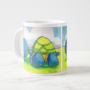 Géante Tasse enorme de la tortue de Dina (double image)