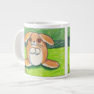Géante Tasse enorme de taille du lapin de Dina (double