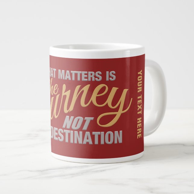 Géante Tasse personnalisée JOURNEY (Devant droit)