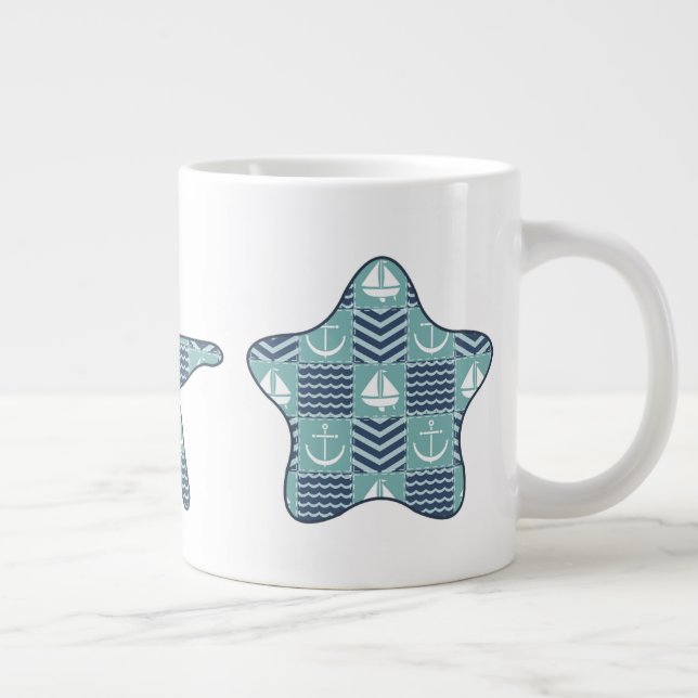 Géante Tasse Spéciale Couvre-Lit Nautique (Droite)