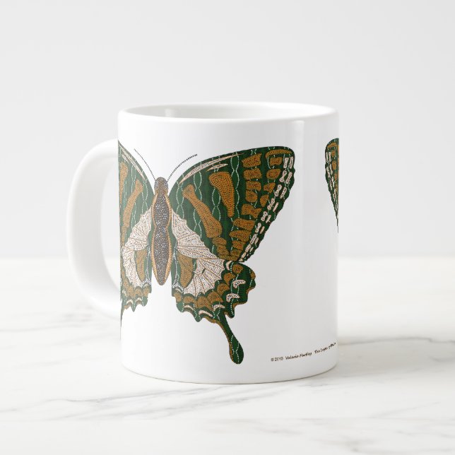 Géante Tasse spéciale Papillon swallowtail aborigène (Devant gauche)