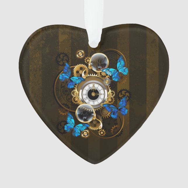 Gears of Steampunk and Blue Butterflies (devant)