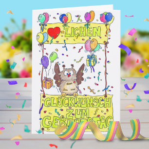 GEBURTSTAGS carte de voeux par Nicole Janes