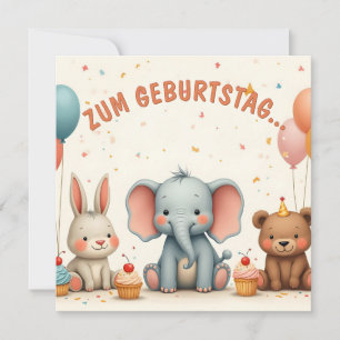 Geburtstagsfreude mit tierischen Freunden
