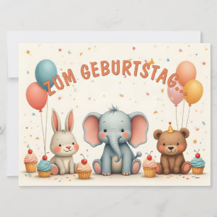 Geburtstagsfreude mit tierischen Freunden