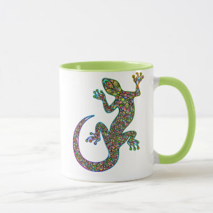 Geck Gecko Psychedelic Design Mug