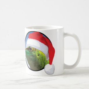 Gecko de Noël - Blanc 11 oz classique Mug blanc