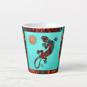 Gecko Lizard Et Sun Latte Mug