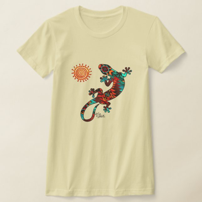 Gecko Lizard Et Sun T-Shirt (Poser)