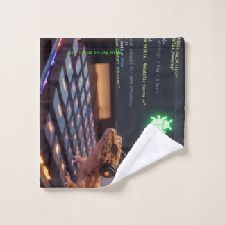 GeckoDev // Serviette de programmeur cyberpunk per
