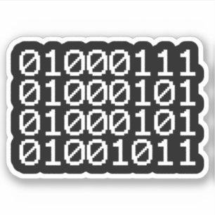 GEEK BINARY STICKER
